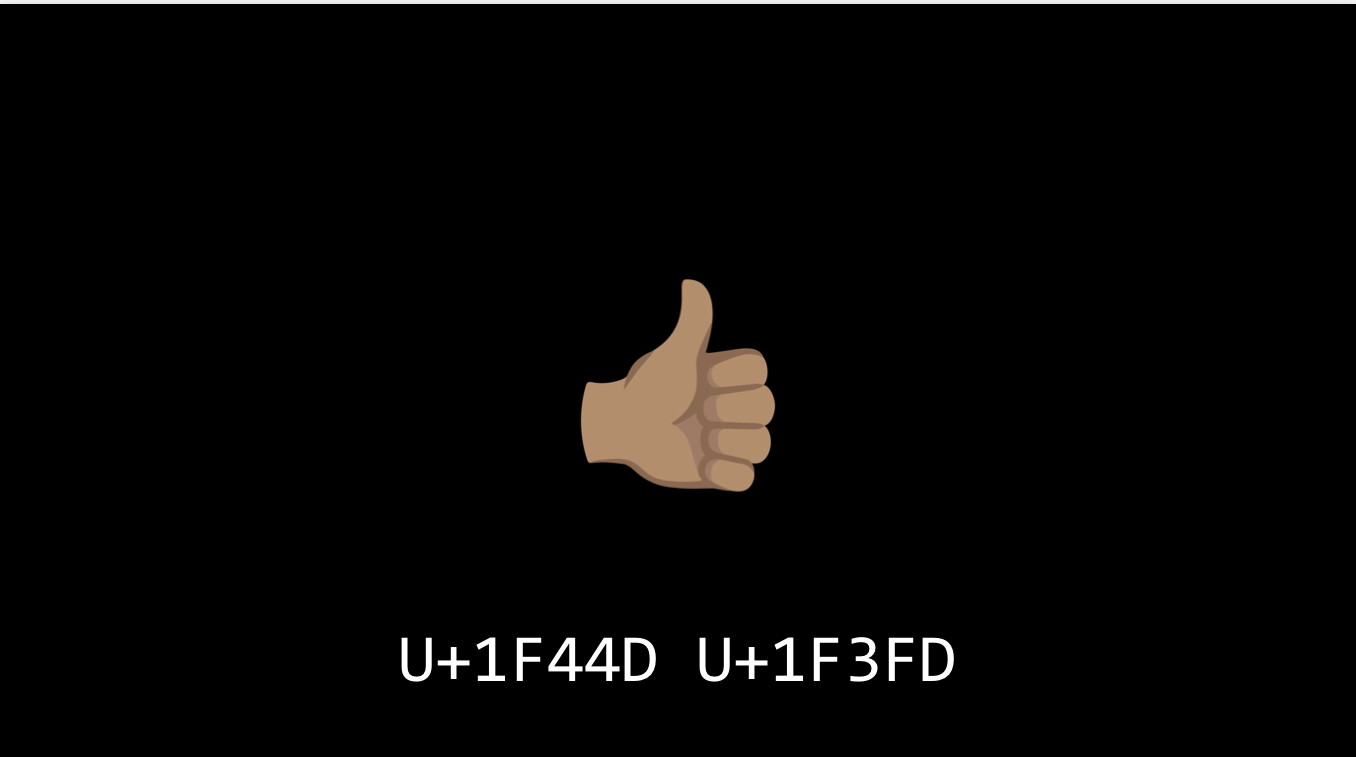Thumbs Up Emoji - skin color changed skin color changed
